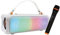N-Gear Blazooka 703 Bianco - Cassa Bluetooth Portatile - Include microfono wireless e luci da discoteca - Altoparlante da 100 watt e 5 ore di autonomia.