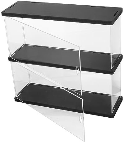 FONDOTIN Modelle Kasten Vitrine Aus Acryl Staubschutzhülle Aus Acryl Puppenhaus Vitrine Durchsichtiger Schaubehälter Figur Vitrine Display Aus Acrylgehäuse Modellvitrine Statue Lagerung