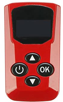 Baceyong 1x 4-Tasten-Fernbedienung für Standheizung, zur Steuerung der Standluftheizung, Rot