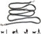 Hundeleine Mit Reflektierenden Streifen, 2.5m x 12mm Verstellbar Leuchtleine Mit 2 Karabiner, Joggingleine Geflochten Doppelleine Für Kleine Mittelgroße Hunde, Nylon