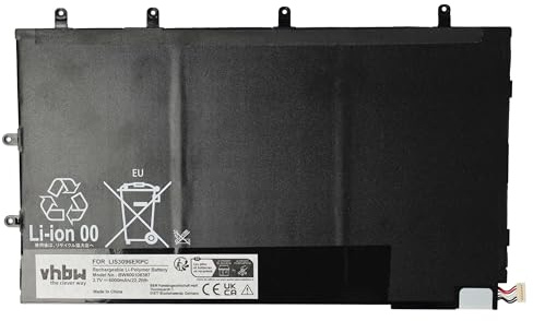 vhbw 1x Akku Ersatz für Sony LIS3096ERPC für Tablet Pad (6000 mAh, 3,7 V, Li-Polymer)