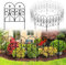 Thealyn Clôture de Jardin Décorative 81,3 cm x 6,1 m - Panneau Extérieur en Métal Antirouille pour Chien et Animal Domestique - Pour Cour, Terrasse, Parterre
