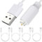 Xiatiaosann Replacement USB Magnetic DC Charging Cable, Megnetic DC Charger Cord for Massager, Wallcharger (White, 30cm/11.8inch)
