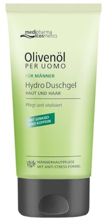 Vitalisierendes Hydro Duschgel von medipharma cosmetics Per Uomo - Belebt die Sinne, pflegt Haut und Haar