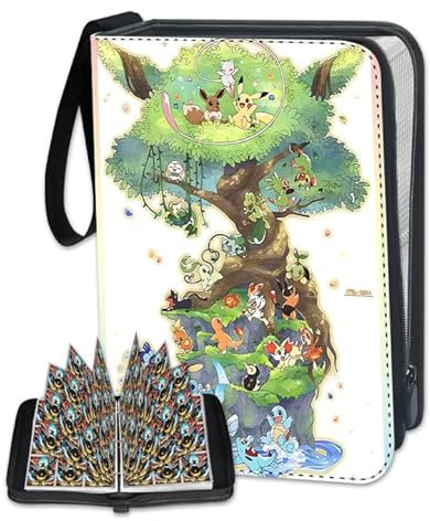 Sammelalbum Groß für Karten, 50 Seiten 900 Karten Kapazität Sammelkarten Album, Karten Sammelalbum 9Pocket, Karten Ordner Hefte, Tragbarer Wasserdichter Kartenhalter Sammelheft, Geschenk für Kinder.
