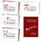 ENJOYORO Weihnachtskarten Set, 28 Postkarten (4 Motive à 7 Karten), mit gestalteter Rückseite, inkl. Ideenfibel für kreative Weihnachtsgrüße