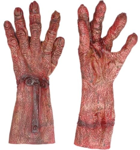 Brxmpn Halloween-kostüm, Teufels-Zombie-Handschuhe, Schreckliche Halloween-Handschuhe, Vollfinger-handbekleidung, Gruseliges Cosplay-kostümzubehör Für Die Halloween-Party