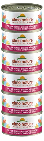 almo nature Megapack Katzenfutter nass Huhn Und Leber 6er Pack (6x70g), 1 Stück (1er Pack)