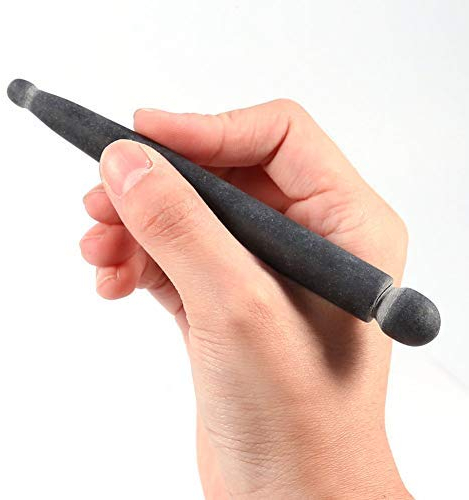 Jade Gua Sha Scraping Massage Stift, Natürliche Bian Stein Nadel Muscle Relief Gesicht Voller Körper Punkt Roller Massage Stick Guasha Werkzeug