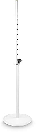 Loudspeaker Stand with Base and Cast Iron Weight Plate, White