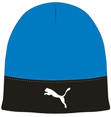 PUMA Unisex liga beanie M tze, Electric Blue Lemonade-Puma Black, Einheitsgröße EU