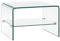 Festnight Table Basse Transparent Table de Salon en Verre Trempé 50 x 45 x 33 cm