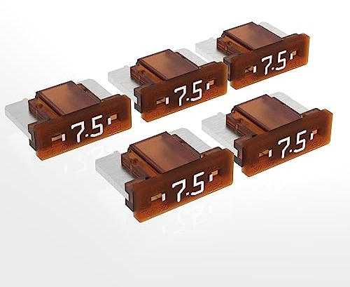 AUPROTEC Mini LP Kfz Sicherungen Flachstecksicherungen 2A - 30A Auswahl: 7,5A Ampere braun, 5 Stück