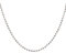DUR Kugelkette 925 Sterling Silber | geschliffen | rhodiniert | K2255 | 45 cm