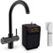 3 Way Instant Hot Boiling Water Kitchen Tap Matte Black with Digital Heating Tank Unit & Water Filter