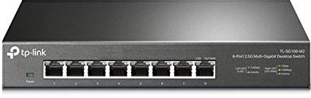TP-Link TL-SG108-M2 | Switch di rete non gestito multi-Gigabit a 8 porte, splitter Ethernet | Larghezza di banda 2,5 G | Plug & Play | Montaggio desktop/parete | Design in metallo senza ventola |