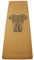 dualseele® Eco Yogamatte rutschfest aus Kork und Naturkautschuk mit Tragegurt (Elephant)