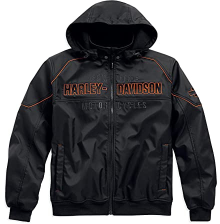 HARLEY-DAVIDSON Idyll Outerwear 98163-21VM - Giacca Soft Shell, Nero, M
