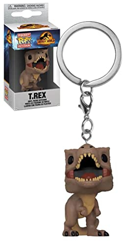 Funko Pop! Keychain: JW3 - T-Rex - T.Rex - Jurassic Park- Mini-Figurine en Vinyle à Collectionner Porte-clés Fantaisie - Cadeau de Noël - Idée de Cadeau - Produits Officiels - Movies Fans