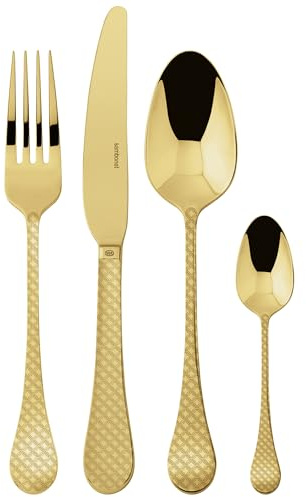 Sambonet Taormina Besteck 24tlg. Vh, Edelstahl/PVD Gold - 52766G81 [SP]