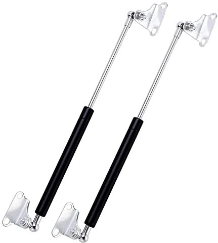 Lot de 2 vérins à gaz 38 cm 300 N Home 38,1 cm 30,4 kg - Support de couvercle à gaz - Convient pour charnières de porte de piège - Lit - Grand couvercle de boîte d'extérieur - Trappe de porte A - Lot
