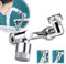Universal Rotating Faucet Extender,1080° rotating sink faucet aerator,Large-Angle Rotating Robotic Arm Water Nozzle Faucet Adaptor,Splash Filter Kitchen Tap Extend,Faucets Bubbler,2 Water Outlet Modes