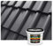 Isolbau Dachfarbe - 4 kg RAL Farbe Fassadenfarbe Nano Dachlack Sockelfarbe Wetterfest - Lösemittelfrei, Wasserdicht, UV-beständig - Anthrazit