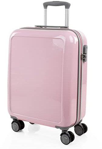 ITACA - Valigia 55x40x20 Trolley Bagaglio a Mano. Valigie e Trolley per i Tuoi Viaggi in Cabina. Trolley Bagaglio a Mano, Rosa