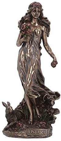 Nemesis Now Ostara Göttin des Frühlings und der Morgendämmerung, Bronzefigur, 26,5 cm
