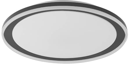 Lindby LED Ceiling Light Verdan dimmable (Modern) in Black Made of Metal for e.g. Living Room & Dining (1 Light Source,) from Ceiling lamp,