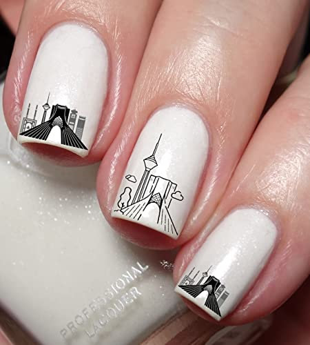 I Love Tehran Nail Art Decal Sticker