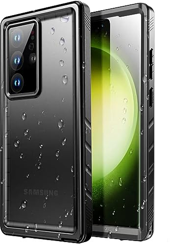 SPORTLINK Cover per Samsung Galaxy S23 Ultra Impermeabile - 360 Full Body Armor Protettiva per S23 Ultra Case [IP68 Waterproof] [6FT Antiurto] Custodie Subacquea con Fotocamera/Schermo Protezione