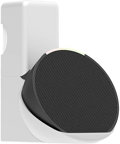 Aokicase Compatible with Amazon Echo Pop Wall Mount Stand Holder Accessories Protective Case, Echo Pop Case, Echo Pop Smart Home Speaker Accessories Rack (Echo Pop, White)