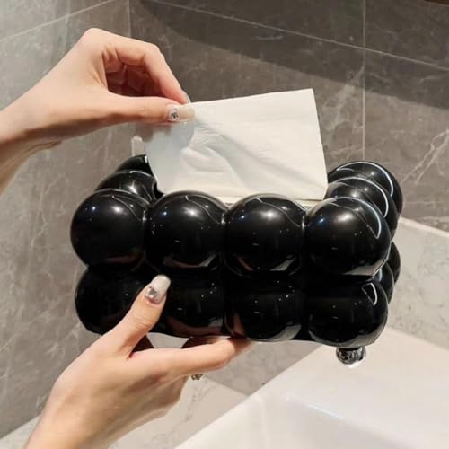 ZXCVWWE Luxuriöse Luftpolster-Tücherbox, einzigartiger Taschentuchbox-Halter, Blasenform, Taschentuchhalter, kreative Taschentuchbox, praktisch, geeignet für Auto, Badezimmer, Tisch, Party, Zuhause