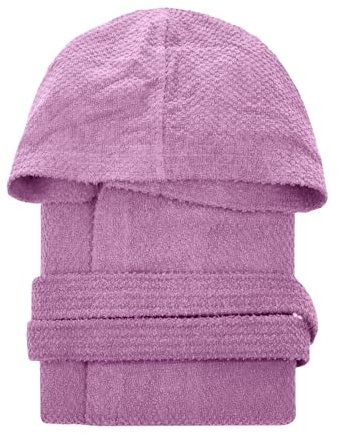 KASANOVA Accappatoio lilla L/XL con cappuccio Pop Corn viola Tessile bagno