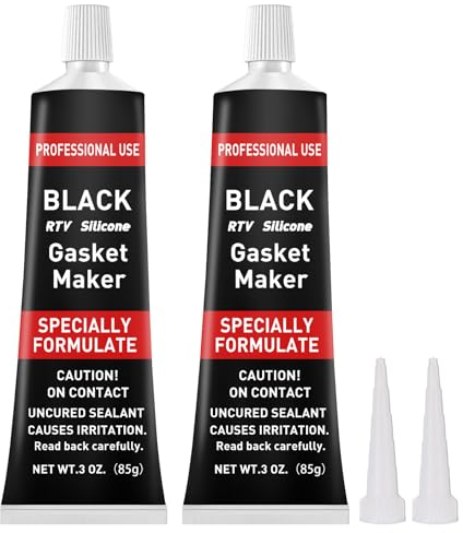 kintsukuroi Mastic d'étanchéité pour Moteur, Joint de Culasse en Silicone, Haute température, pour éviter Les fuites des Moteurs, des transmissions, des Pompes et des compresseurs (Noir, 170 g)