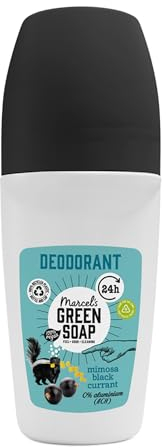 Marcel's Green Soap Deo Roll-on Mimose & Johannisbeere - Deo-Roller ohne Aluminium (ACH) - 100% Recycelter Kunststoff - 95% natürliche Inhaltsstoffe