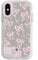 NITITOP Compatible with iPhone X/XS Case Cute Mirror Bow Love Heart Pattern for Women Girls Ribbon Design Shockproof Silver Protective Phone Cover - Light Pink Bow