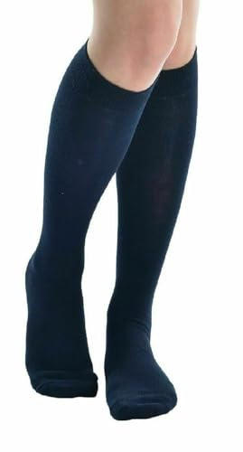 ProActive Sports 6 Pairs Girls' Knee High Socks - Size 4-6 UK - Soft Cotton School Uniform Socks for Back to School, Uniform, Party Wear