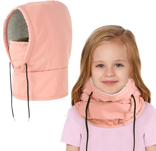 AYPOW Kinder Winter Sturmhaube, Wasserdicht Thermo Fleece Balaclava kinder Gesichtsmaske, Winddicht Schlupfmütze Warme Skimaske Halswärmer Sturmmaske Mütze für Jungen Mädchen 4-8 Winter Outdoor