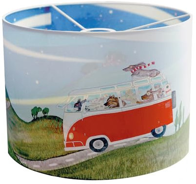 Hartendief Pendelleuchte Nachtfahrer | Für Baby- & Kinderzimmer | Kinderzimmerdesign | Handgemalt & nachhaltig | Deckenleuchte | Deckenlampe | Pendellampe