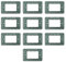 10 Supporti 3 moduli/posti, Compatibile Con Vimar Plana, Scatola 503, Realizzato In plastica di alta qualità, 100% compatibile con le placche e i moduli originali