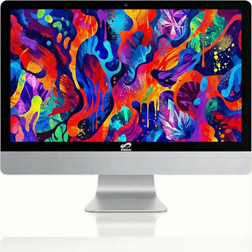STGsivir All-in-One Desktop Computer, 24 Display, Core i7 up to 4.0GHz, 16GB RAM, 1TB SSD, WiFi, Bluetooth 5.0, Windows11 Pro, White