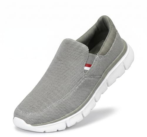 LEOSS ORIGINAL Scarpe da Ginnastica Uomo Senza Lacci, Slip-ins Sneakers per Camminata Comode e Leggere, Scarpe Sportive per Lavoro e Fitness (Verde, 40 EU, MLE260291-15)