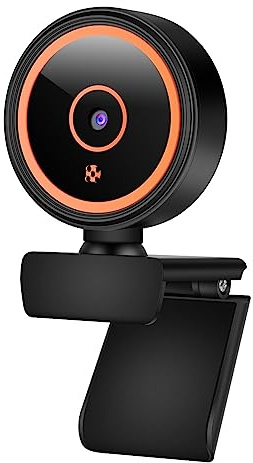 DIKAMAN Cámara Web, 1080P Webcam con micrófono Autofocus Mini USB Cámara Full HD for PC Computadora Laptop Webcamera
