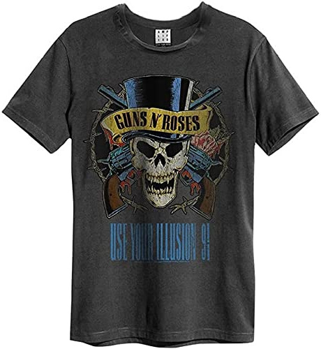 Amplified T-Shirt pour Homme Guns N Roses Use Your Illusion - Charbon