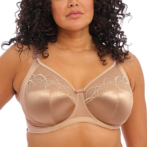 Elomi Cate Underwire Full Cup Banded Bra for Women, Hazel, 40E