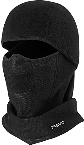 AYPOW Warme atmungsaktive Balaclavas, Winter Radfahren Dicke Vollmaske Abdeckung mit Mesh-Panel, Winddicht Fleece Ski Halswärmer für Männer und Frauen - Universal elastische Größe