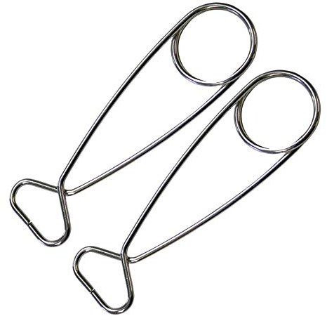 AZXAZ 2 Pack Fish Mouth Spreader Stainless Steel Multifunctional Fish Lip Opener camping tool Pot Bottle Hanger