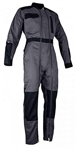 LMA Lebeurre - Combinaison 2 zips bicolore - CHLORE - Gris sombre/Noir